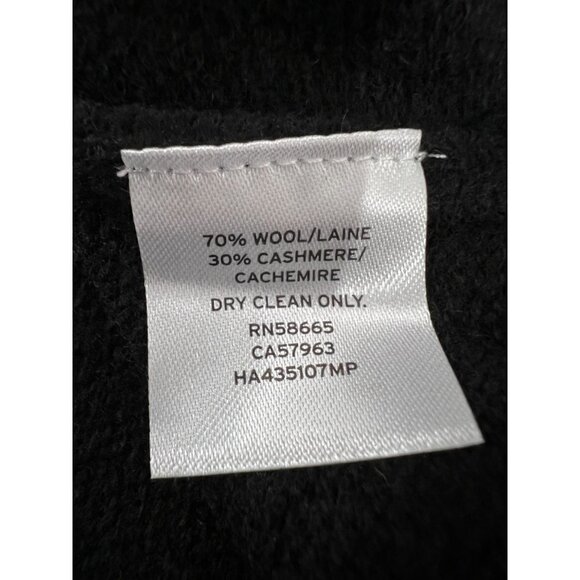 NWT Halogen Size XXS Wool and Cashmere Turtleneck Sweater Black MSRP $179 - Picture 11 of 11